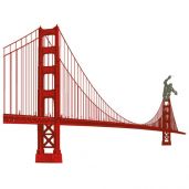 Golden Gate  sticker mural