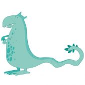 Dragon préhistorique sticker