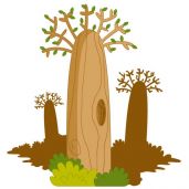 Baobab préhistorique sticker